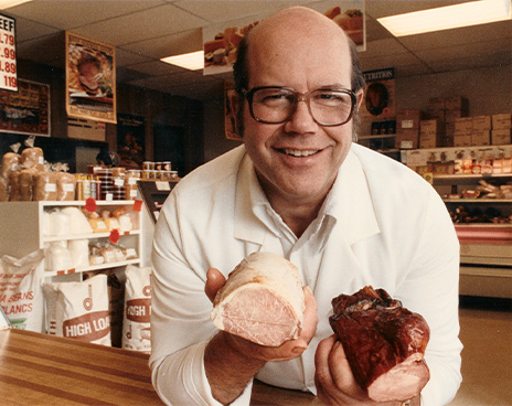 Gerard Stemmler smiling in his store